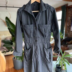 Vintage Blue Garage Utility Jumpsuit